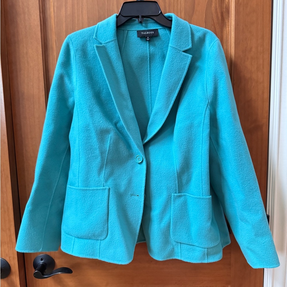 Talbots Women's Turquoise Wool Jacket